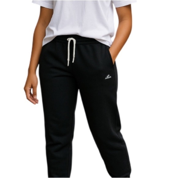 O’NEILL Sweatpants Jogger Pants Black Graphic Logo Pockets Drawstring Size M - Picture 1 of 12